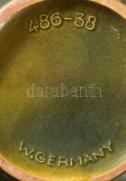 Retro német füles padlóváza, jelzett, hibátlan, m: 41 cm