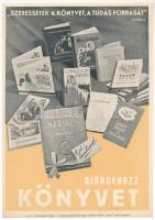 cca 1960 "Ajándékozz könyvet" kisplakát, 24×17 cm