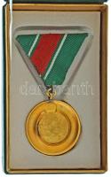 1970 k. "Vám- és Pénzügyőrségi Szolgálati Érem arany fokozat" zománcozott fém kitüntetés m...