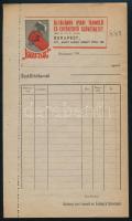 cca 1940-1950 Bp. XIV., Barátság szövetkezet kitöltetlen szállítólevele