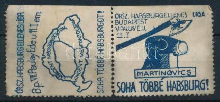Habsburgellenes Liga levélzáró 2 db