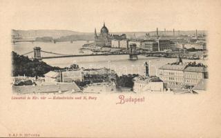 Budapest a Lánchíddal és a Margit híddal