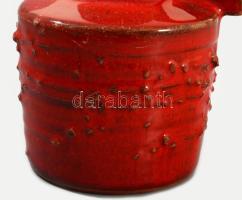 3 darab retro német váza, jelzett, minimális kopással, m: 19 cm alatt