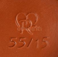 3 darab retro német váza, jelzett, minimális kopással, m: 19 cm alatt