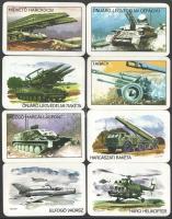 1978 Magyar Néphadsereg katonai témájú kártyanaptárak, 8 db