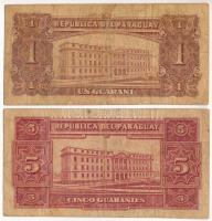 Paraguay 1952(1958) 1G "A" + 5G "A" T:VG
Paraguay 1952(1958) 1 Guarani "A&...