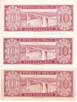 Paraguay DN(1963) 10G (3xklf) T:AU,F szép papír
Paraguay DN(1963) 10 Guaranies (3xdiff) C:AU, F fin...