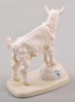cca 1920 Meissen kecskegida. Modellőr: Erich Hösel. Jelzett, kézzel festett, hibátlan, m: 14,5 cm //...