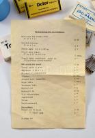 cca 1970 Egészségügyi rajtáska, valószínűleg úttörők által, hadijáték kellékeként használt elsősegél...