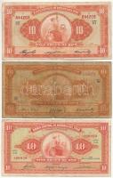 Peru 1958-1965. 10S (3xklf) T:F,VG Peru 1958-1965. 10 Soles de Oro (3xdiff) C:F,VG Krause P#82, P#84, P#88