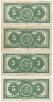 Peru 1962-1968. 5S (4xklf) T:F, közte szép papír
Peru 1962-1968. 5 Soles de Oro (4xdiff) C:F, inclu...