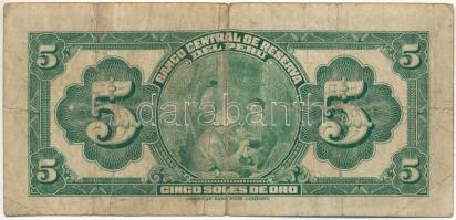 Peru 1941. 5S "D20 048317" T:VG
Peru 1941. 5 Soles de Oro "D20 048317" C:VG
Kr...
