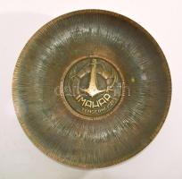 Mahart tengerhajózás réz falitál, d: 26 cm