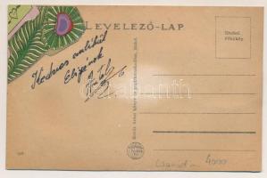 Makó, Megyeháza. leporellólap 10 képpel. Kenéz Antal kiadása