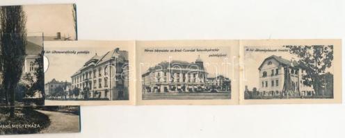 Makó, Megyeháza. leporellólap 10 képpel. Kenéz Antal kiadása