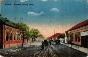 1918 Hatvan, Horváth Mihály utca, üzlet. Hoffmann M. L. kiadása (EM)