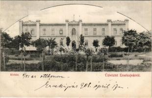 1908 Érsekújvár, Nové Zámky; kórház. Conlegner J. és fia kiadása / hospital