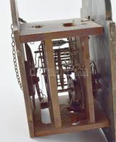 Falióra kézzel festett számlappal, súlyok nélkül, 29x20 cm