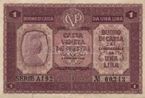 Olaszország/Velence/osztrák-magyar megszállás 1918. 5c, 10c, 50c, 1L, 2L, 10L összesen 6klf db T:II,...