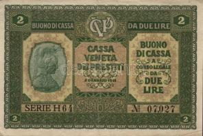 Olaszország/Velence/osztrák-magyar megszállás 1918. 5c, 10c, 50c, 1L, 2L, 10L összesen 6klf db T:II,...