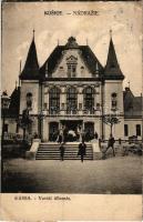 1938 Kassa, Kosice; vasútállomás. Jaschkó Géza kiadása / Nádrazie / railway station (EB)