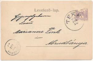 1900 Teke, Tekendorf, Teaca; Fő tér, piac. Weinrich S. fényképész / square, market (EM)