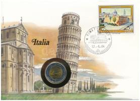 Olaszország 1984. 500L felbélyegzett borítékban, bélyegzéssel, német nyelvű tájékoztatóval T:AU Italy 1984. 500 Lire in envelope with stamp and cancellation, with German description C:AU