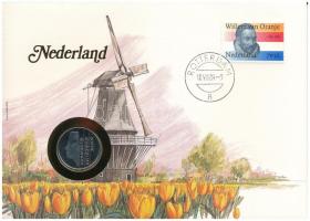 Hollandia 1983. 1G Ni felbélyegzett borítékban, bélyegzéssel, német nyelvű leírással T:AU Netherlands 1983. 1 Gulden Ni in envelope with stamp and cancellation, with German description C:AU