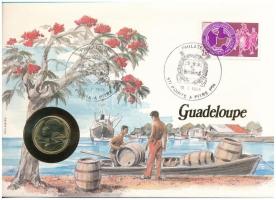 Franciaország / Guadeloupe 1984. 20c felbélyegzett borítékban, bélyegzéssel, német nyelvű leírással T:UNC France / Guadeloupe 1984. 20 Centimes in envelope with stamp and cancellation, with German description C:UNC