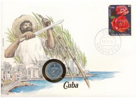 Kuba 1968. 5c Al felbélyegzett borítékban, alkalmi bélyegzéssel, német nyelvű leírással T:UNC Cuba 1968. 5 Centavos Al in envelope with stamp and cancellation, with German description C:UNC