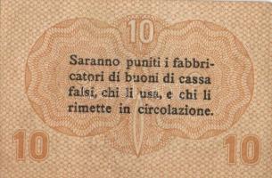 Olaszország/Velence/osztrák-magyar megszállás 1918. 10c (4x) T:II,II-