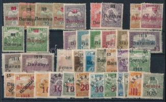 Baranya 1919 38 db bélyeg Bodor vizsgálójellel
