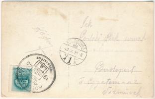 1940 Kolozsvár, Cluj; Mátyás király szobor télen / statue, monument at winter, photo + "1940 Ko...