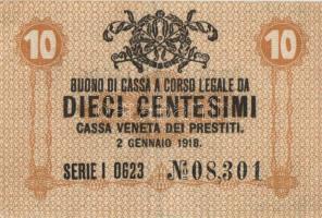 Olaszország/Velence/osztrák-magyar megszállás 1918. 10c (6x) T:II,III
