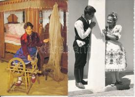 25 db MODERN népviselet képeslap / 25 modern folk costumes postcards