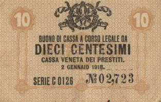 Olaszország/Velence/osztrák-magyar megszállás 1918. 10c (6x) T:II,III