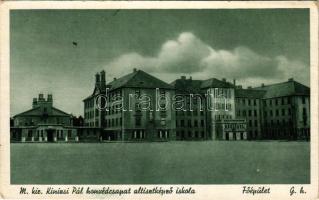 1942 Veszprém, Jutas; M. kir. Kinizsi Pál Honvéd csapat altisztképző iskola, főépület (EK)
