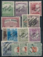 Bánát-Bácska 1919 14 db bélyeg Bodor vizsgálójellel