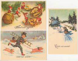 28 db MODERN reprint üdvözlő képeslap / 28 modern reprint greeting postcards (non PC)