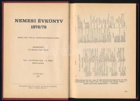 Dr. Barcsay-Amant Zoltán (szerk.): Nemesi évkönyv. Luzern, 1977. Magyar és német nyelven. Kiadói egé...