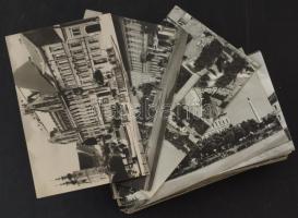 128 db MODERN fekete-fehér kisalakú magyarországi képeslap / 128 modern black and white Hungarian town postcards