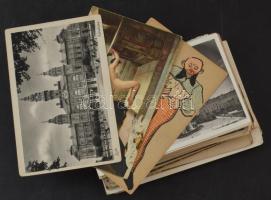 90 db RÉGI magyarországi és külföldi város és motívum képeslap, közte több Stengel / 90 pre-1945 Hungarian and foreign town and motive postcards, with Stengels