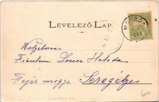 Mosdós (Somogy), Pallavicini kastély. Fénynyomat Divald műintézetéből (EK)