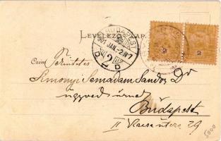 1901 Visegrád, Királyi vadászkastély. Stefan Zoller kiadása (apró szakadás / tiny tear)