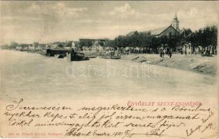 1900 Szentendre, Szent-Endre; Duna-part. Divald Károly 413. sz. (EK)