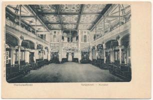 Herkulesfürdő, Baile Herculane; gyógyterem, belső. Krizsány R. kiadása No. 23. / Kursalon / spa hall, interior