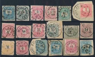 18 db Krajcáros bélyeg szép / olvasható bélyegzésekkel