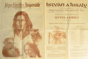 1983 István, a király rockopera. Óbudai Amfiteátrum, 1983. aug. 20., 4 sztl. lev. "Megjelent a rockopera ősbemutatója alkalmából." ráírva az első előadás helyszíne
