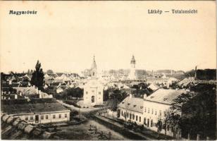 Magyaróvár, Mosonmagyaróvár; látkép. Pingitzer Ignác kiadása (EK)