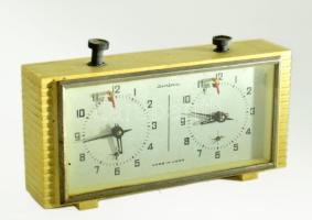 Jantar mechanikus sakkóra működik, 22x12 cm